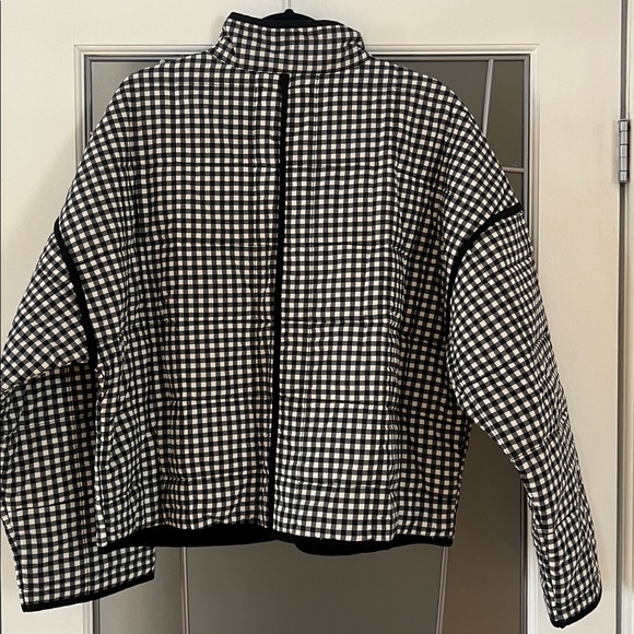 Free People Chloe Gingham Jacket Black White New with Tags - Picture 3 of 8
